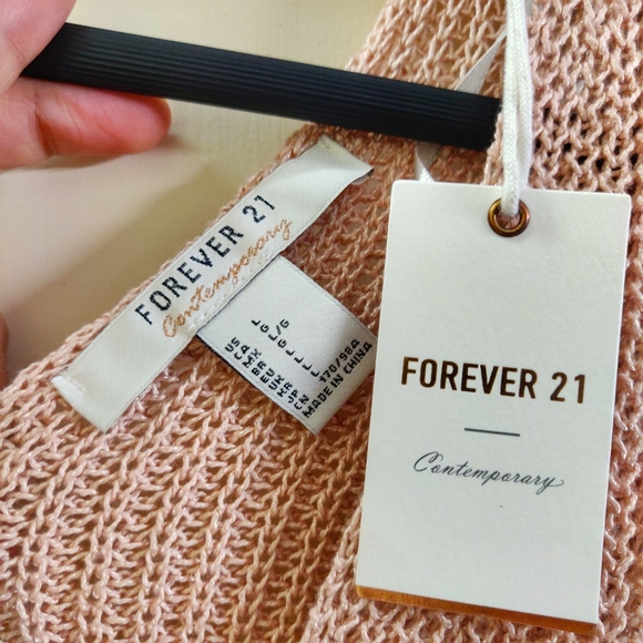 [NEW] Blush pink plunging chunky sweater - Picture 4 of 7